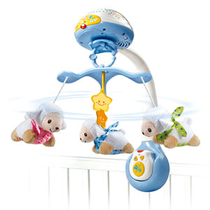 VTech - Lumi Mouton Nuit Enchantée Rose, Veilleu…