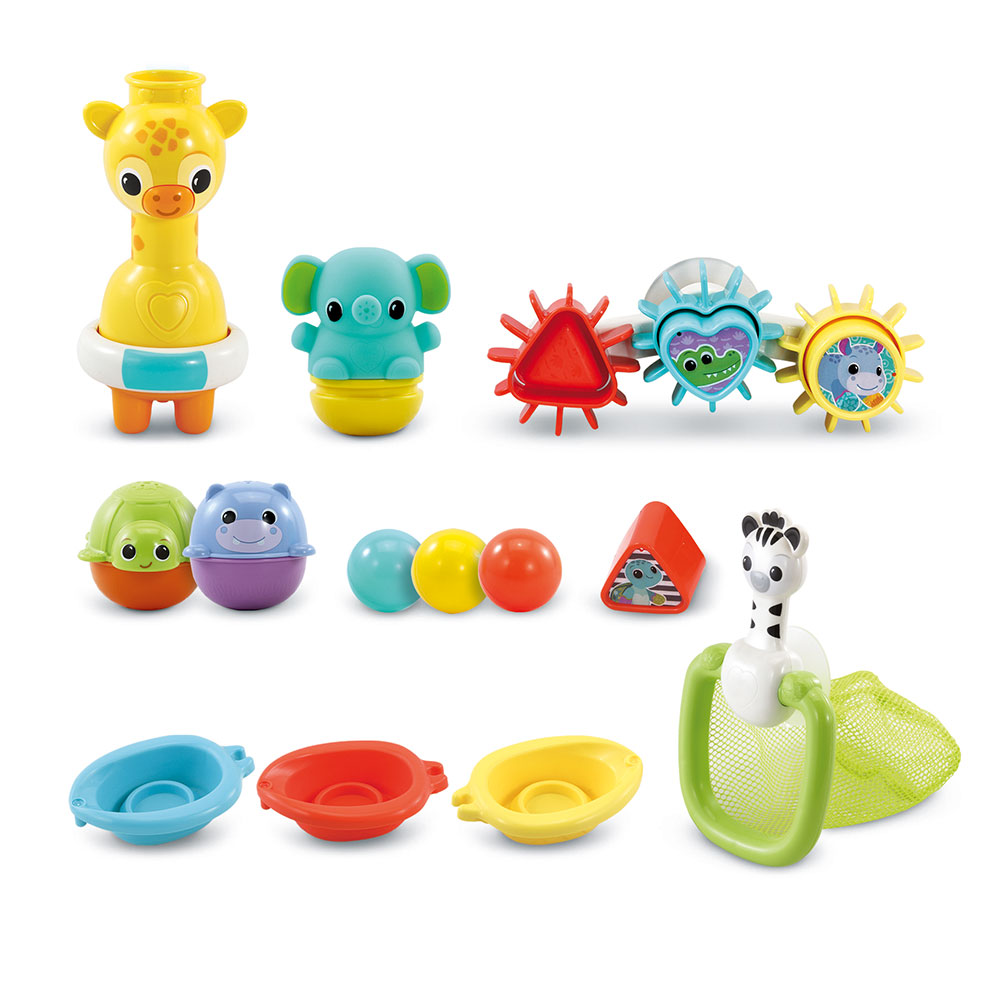 7 pièces Jouets de bain Bébé de 1 2 à 3 ans, Jouets de bain Jouets