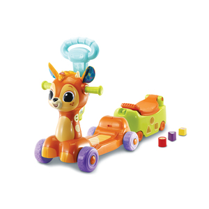 Vtech baby - super trotteur parlant 2 en 1 orange, jouets 1er age